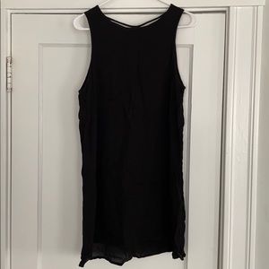 Black open back dress size L